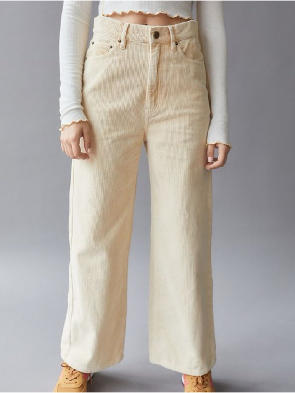 Urban Outfitters BDG Cream Corduroy Pants
